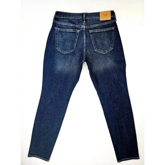 Abercrombie Fitch Size 30X32 Men's Athletic Slim Logo Tag Blue Denim Jeans NWT - Picture 1 of 13